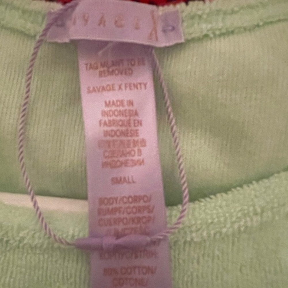 Savage Fenty‎ Terry cloth Bodysuit size small - Picture 7 of 7